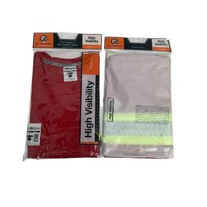 ML Kishigo B203 High Visibility Red Safety T-Shirt Type O Class 1 Mens 3X NEW